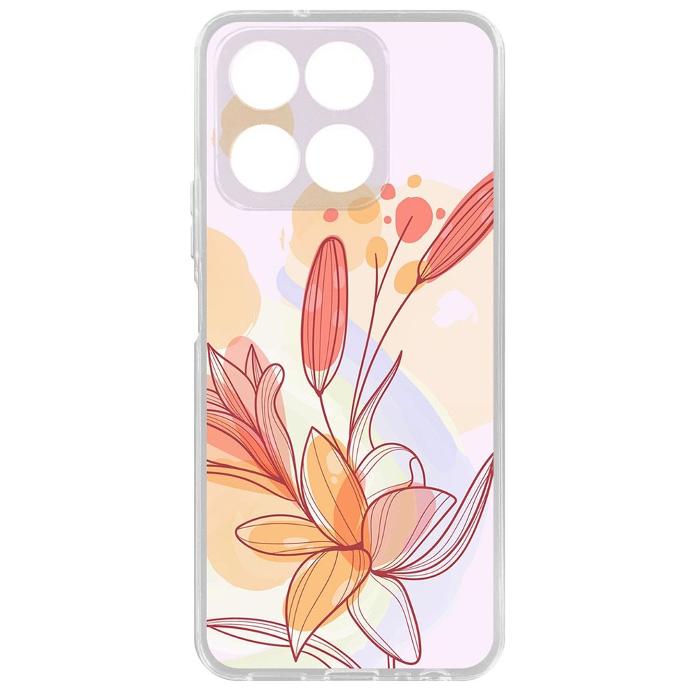 

Чехол-накладка Krutoff Clear Case Фантазия для Honor X8a, Прозрачный