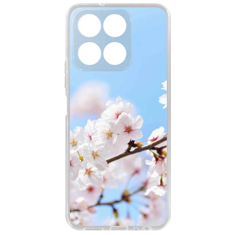 

Чехол-накладка Krutoff Clear Case Цветение для Honor X8a, Прозрачный