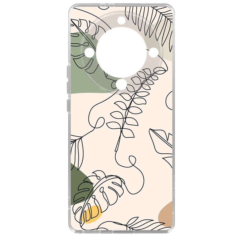

Чехол-накладка Krutoff Clear Case Линия весны для Honor X9a, Прозрачный