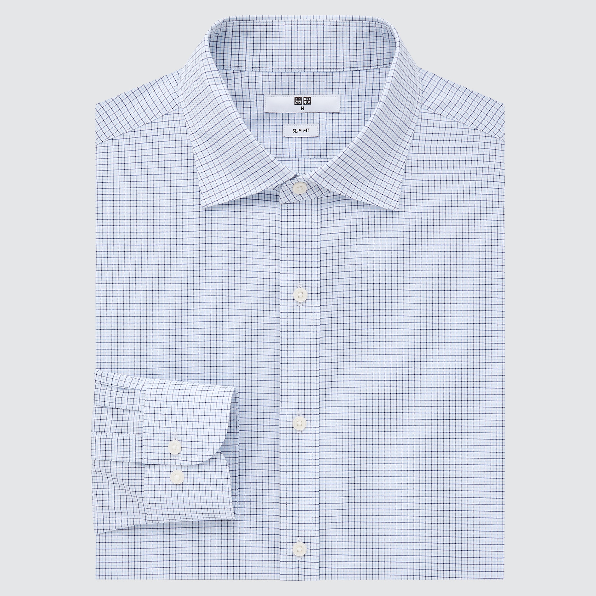 Рубашка мужская UNIQLO 448278COL66 синяя 2XS (доставка из-за рубежа)
