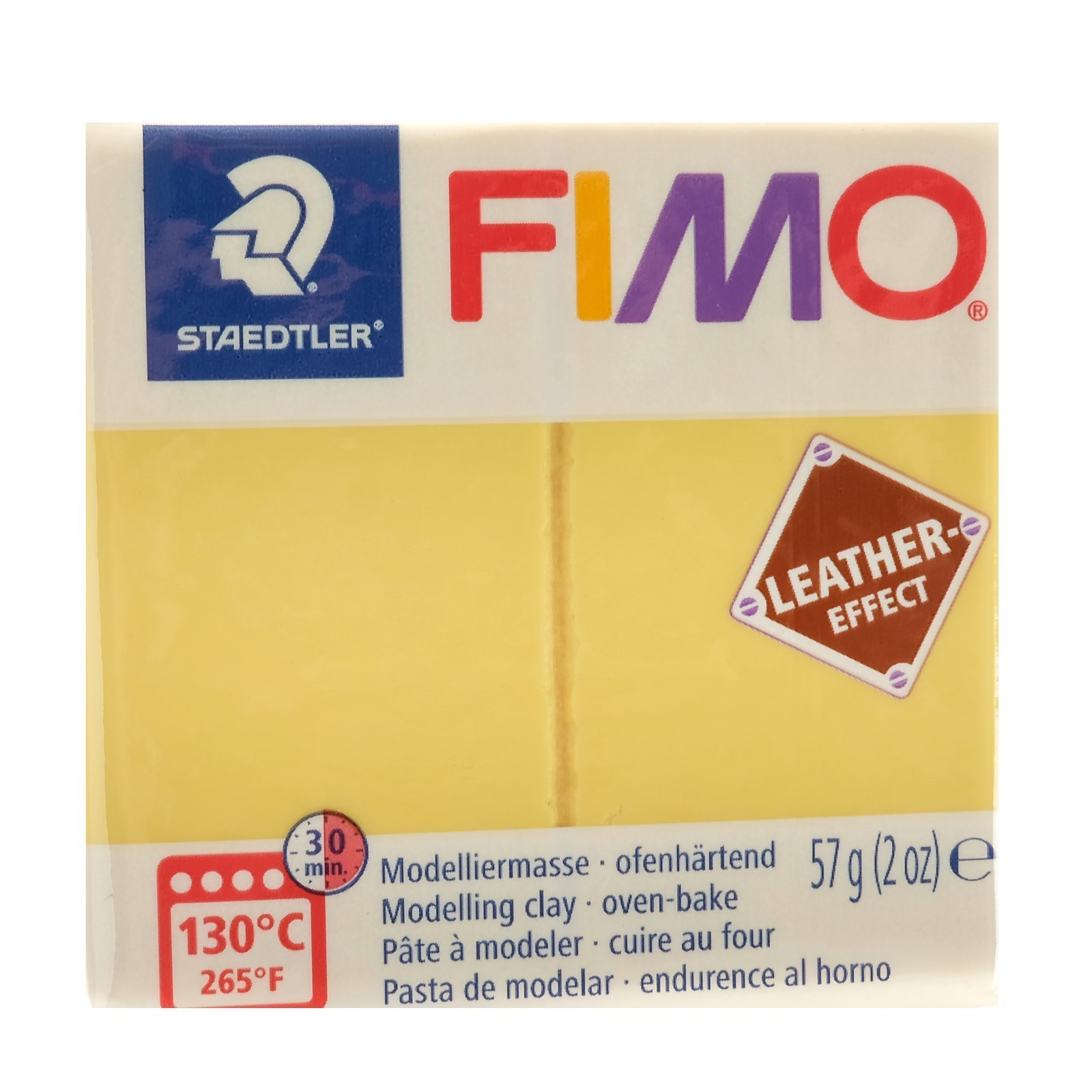 Глина полимерная Leather effect , запекаемая, 57 грамм, песочный Staedtler / FIMO 8010-109