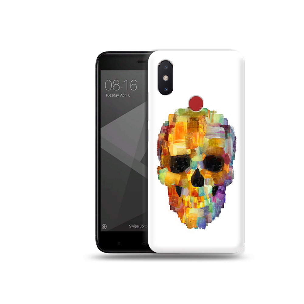 

Чехол MyPads Tocco для Xiaomi Mi 8 SE нарисованный череп (PT113500.331.516), Прозрачный, Tocco