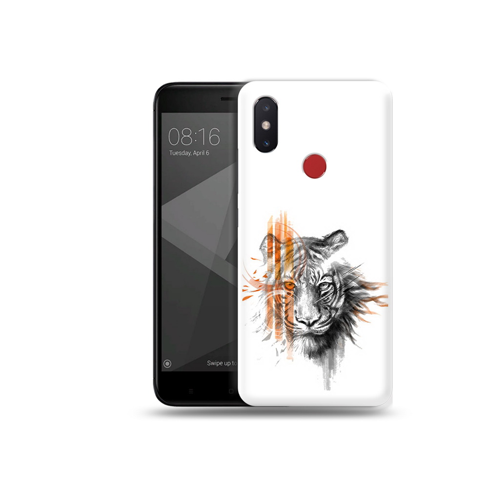 

Чехол MyPads Tocco для Xiaomi Mi 8 SE огненный тигр (PT113500.331.526), Прозрачный, Tocco