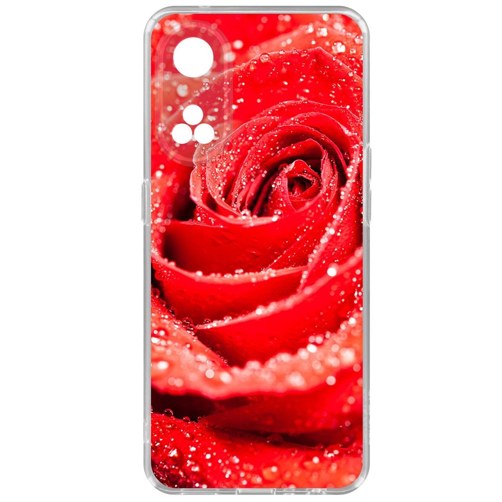 

Чехол-накладка Krutoff Clear Case Роза для Oppo Reno8T, Прозрачный