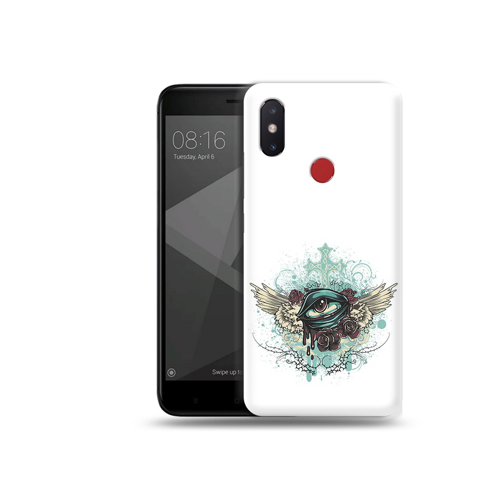 

Чехол MyPads Tocco для Xiaomi Mi 8 SE плачущий глаз с крыльями (PT113500.331.544), Прозрачный, Tocco