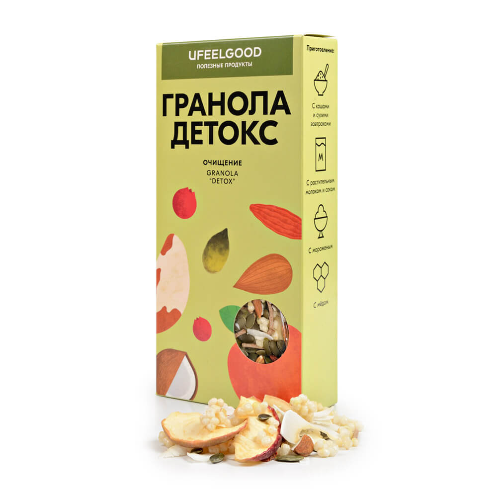 

Гранола Ufeelgood "Детокс" очищение микс, 200 г