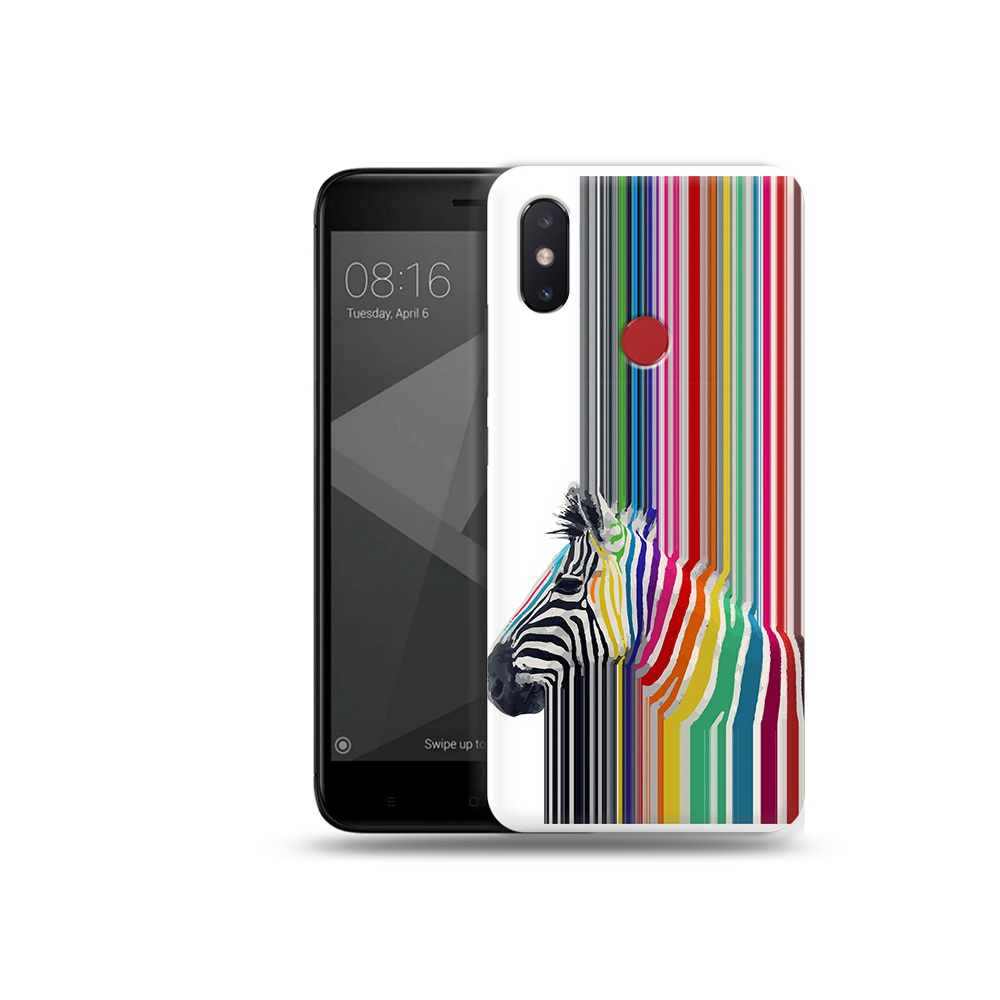 

Чехол MyPads Tocco для Xiaomi Mi 8 SE радужная зебра (PT113500.331.565), Прозрачный, Tocco
