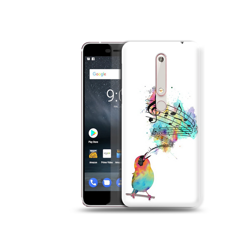 

Чехол MyPads Tocco для Nokia 6 певчая птичка, Прозрачный, Tocco