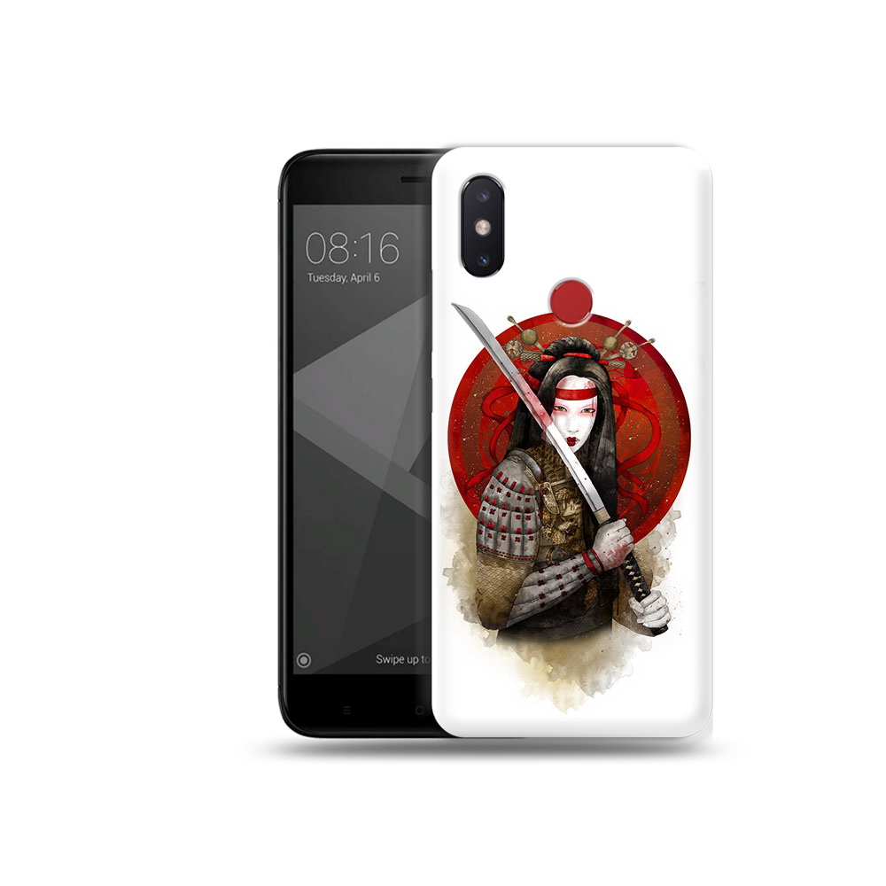 

Чехол MyPads Tocco для Xiaomi Mi 8 SE рисованная девушка с катаной (PT113500.331.580), Прозрачный, Tocco