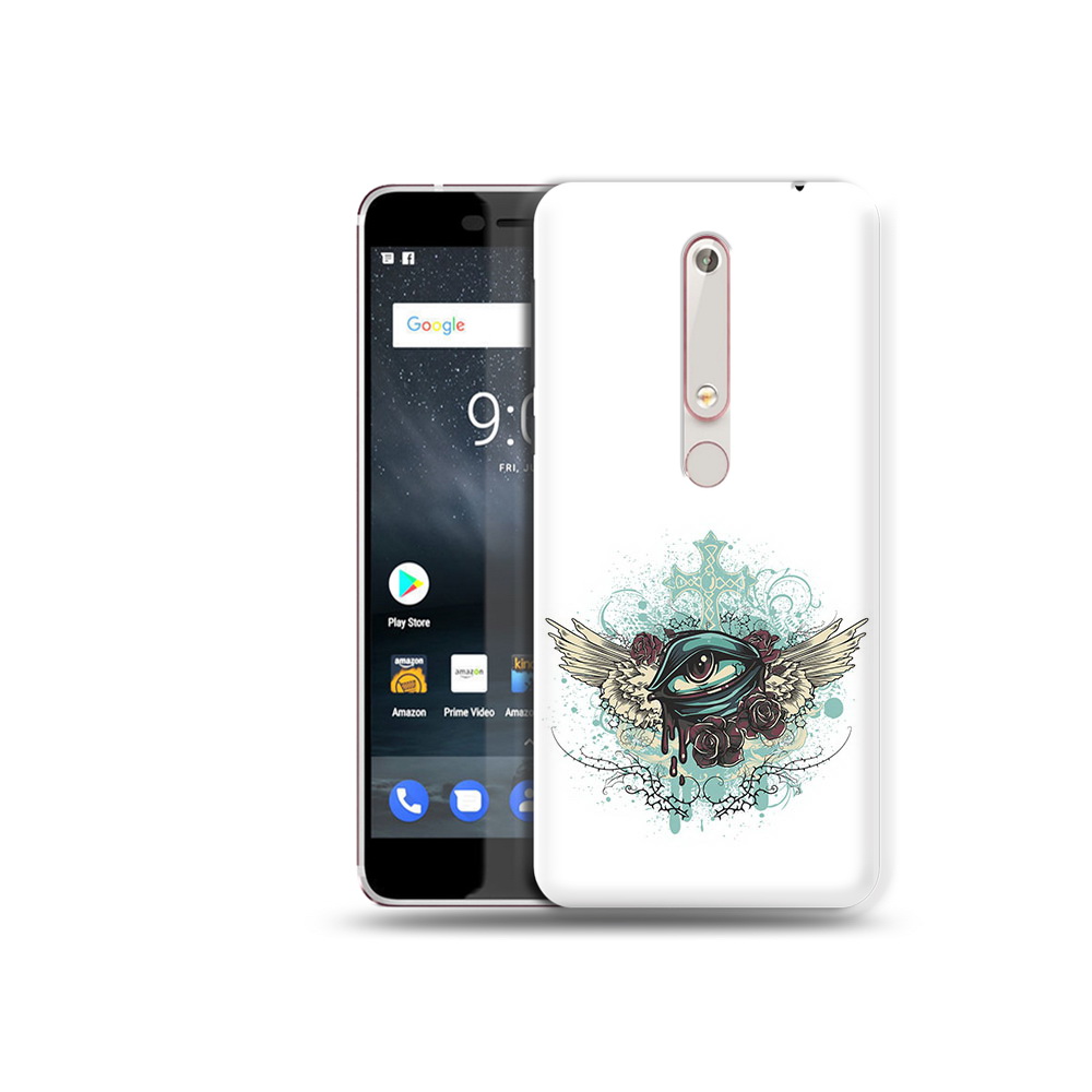 

Чехол MyPads Tocco для Nokia 6 плачущий глаз с крыльями, Прозрачный, Tocco