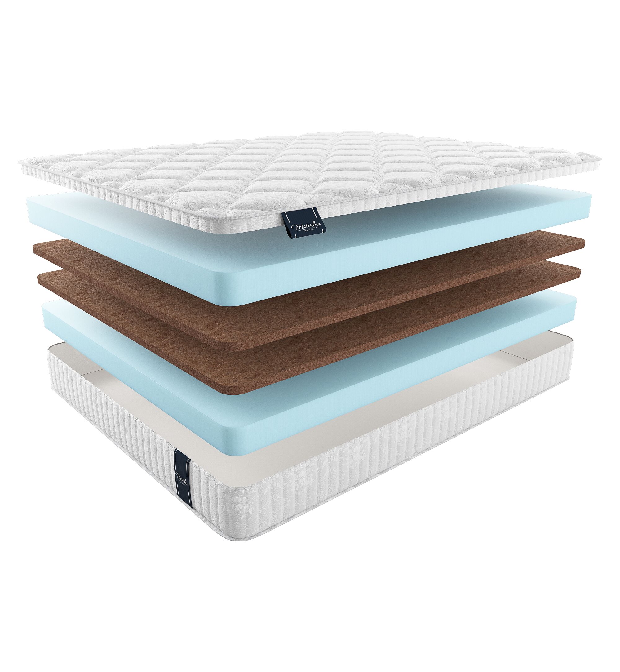 

Матрас Materlux Voyage Ragio 90х210, Бежевый;белый;серый;серебристый, Ragio