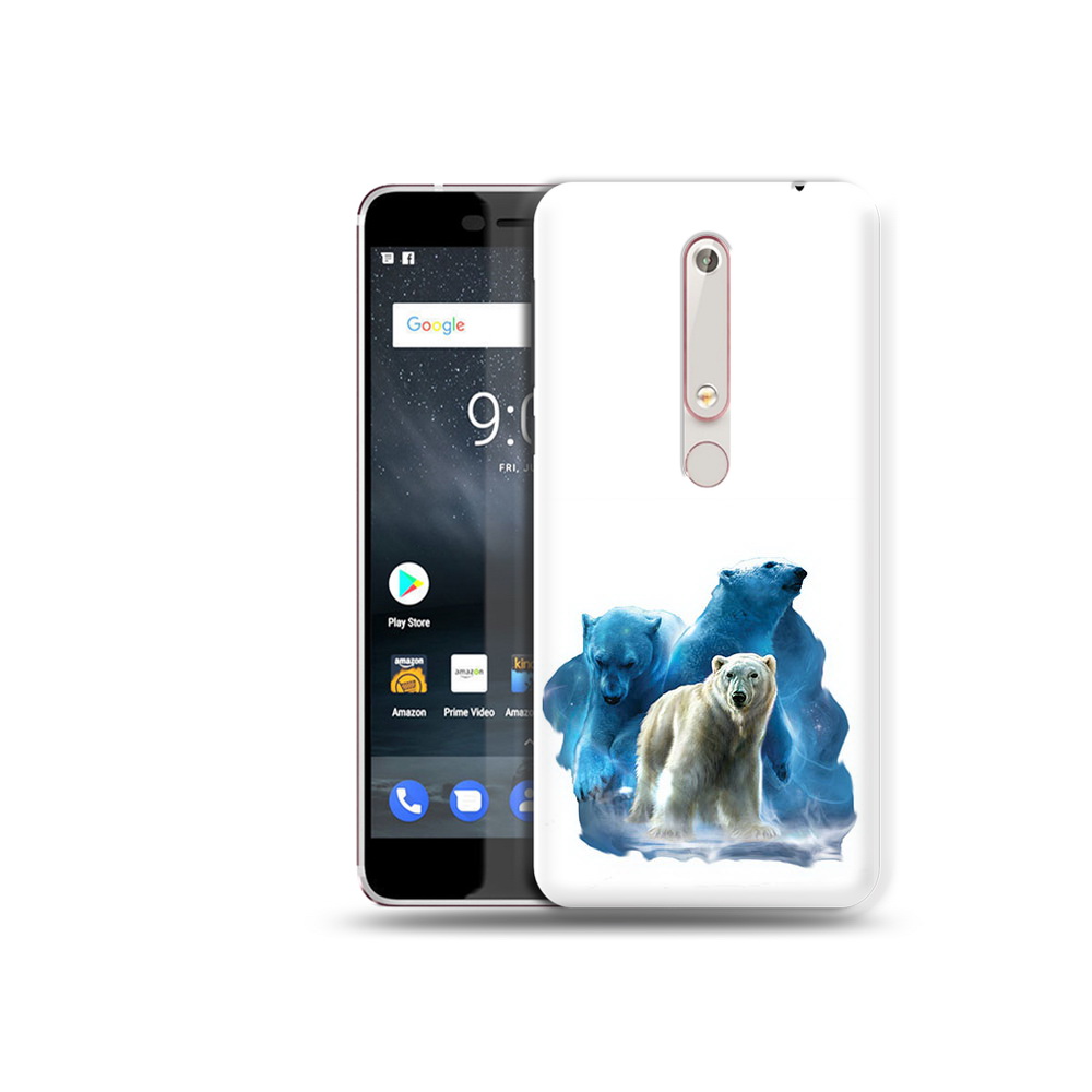 

Чехол MyPads Tocco для Nokia 6 полярный медведь, Прозрачный, Tocco