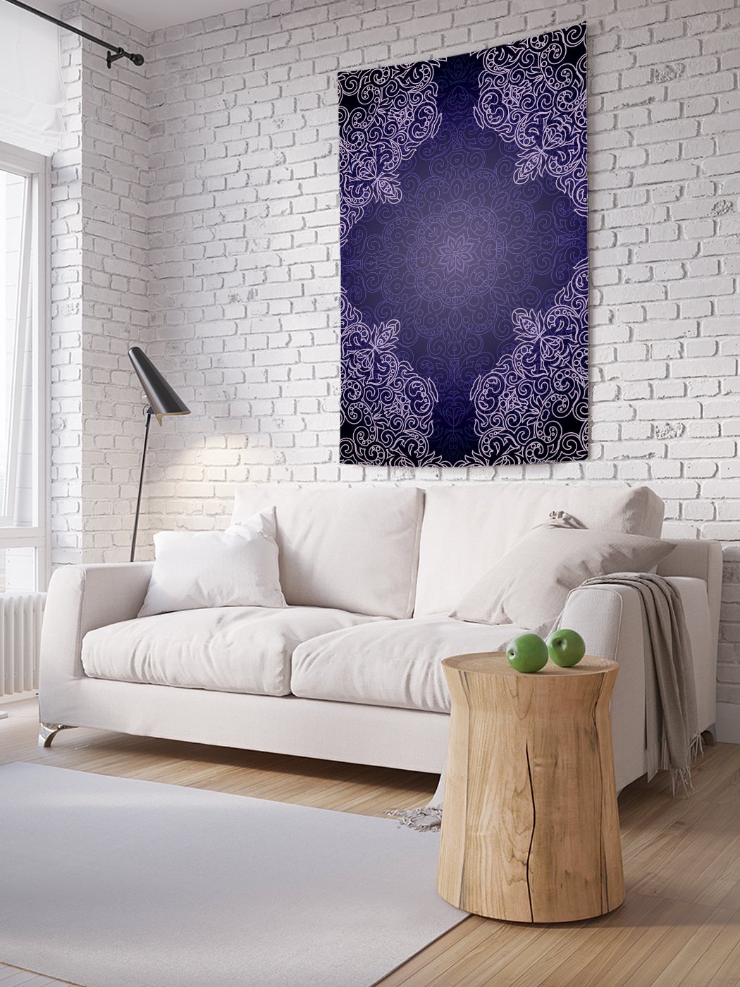 

Вертикальное фотопанно на стену JoyArty Угловой орнамент 150x200 см, Угловой орнамент