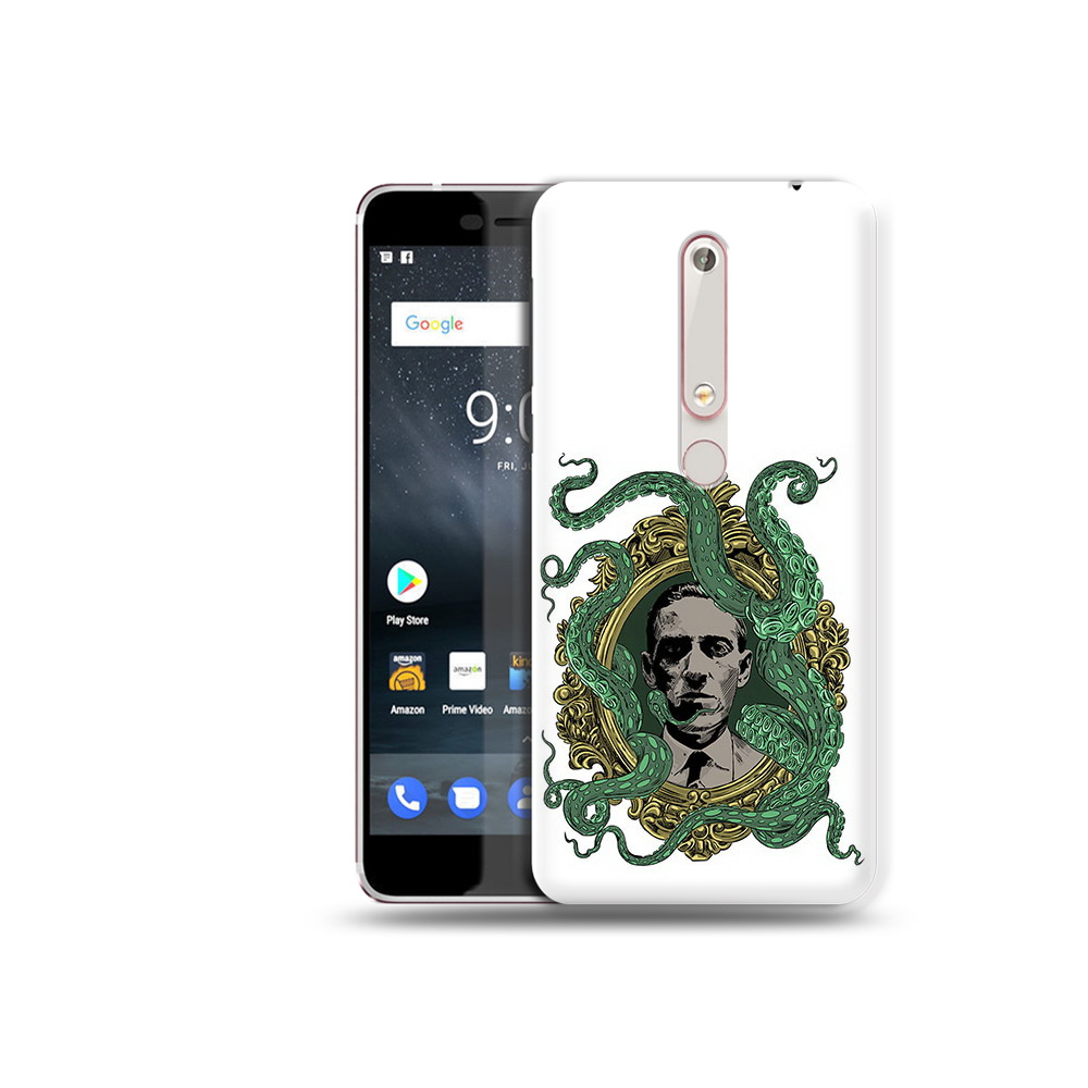 

Чехол MyPads Tocco для Nokia 6 портрет с кракеном, Прозрачный, Tocco
