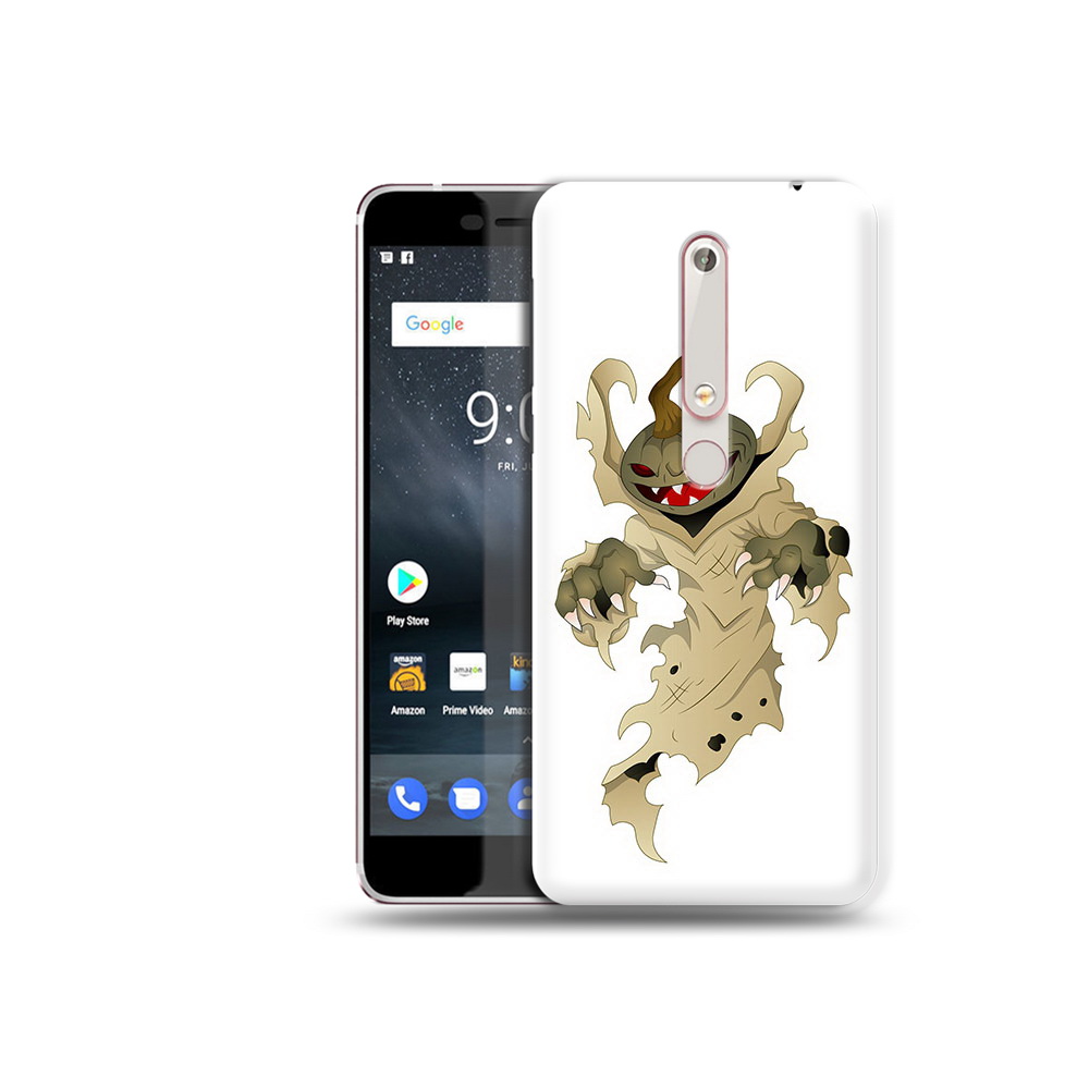 

Чехол MyPads Tocco для Nokia 6 призрак хэллоуина, Прозрачный, Tocco