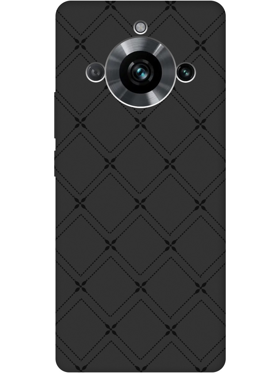

Силиконовый чехол на Realme 11 Pro / 11 Pro+ с рисунком "Стильные линии" Soft Touch черный, 20000173