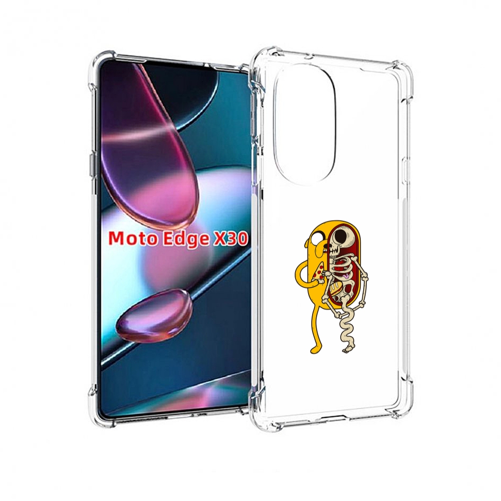 

Чехол MyPads Джейк скелет для Motorola Moto Edge X30, Прозрачный, Tocco