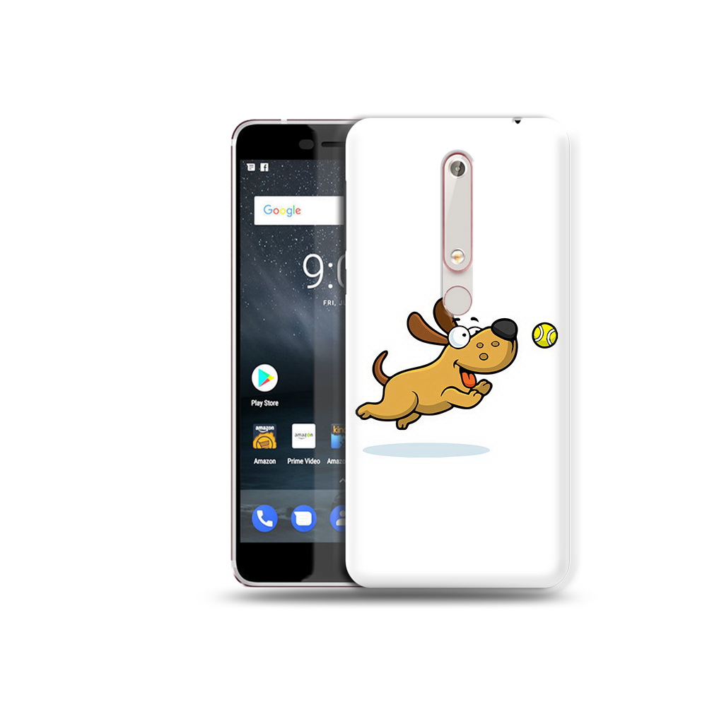 

Чехол MyPads Tocco для Nokia 6 пёсик, Прозрачный, Tocco