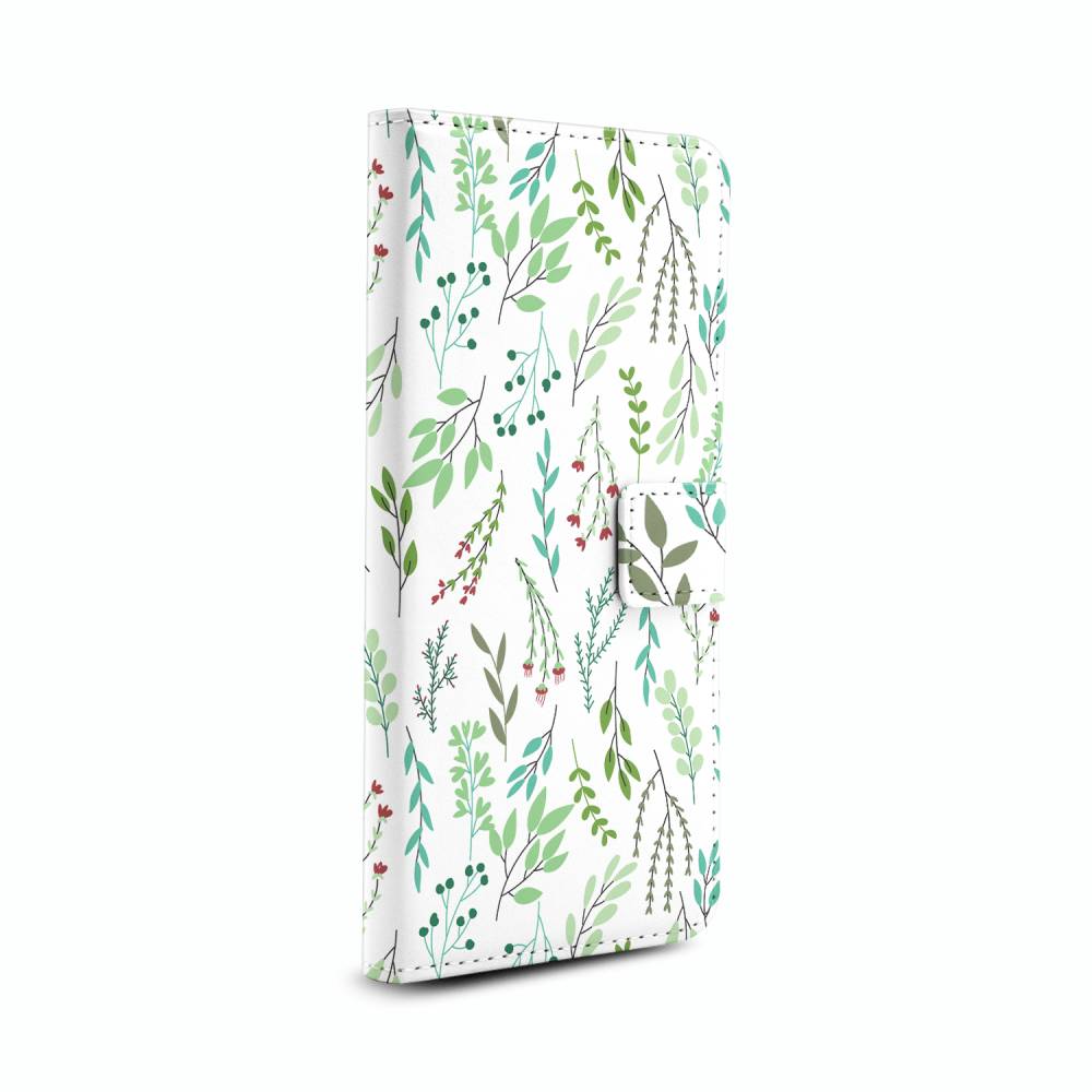 

Чехол Awog на Samsung Galaxy S20 Ultra "Цветочный фон book", Белый;голубой;зеленый, 29485-1