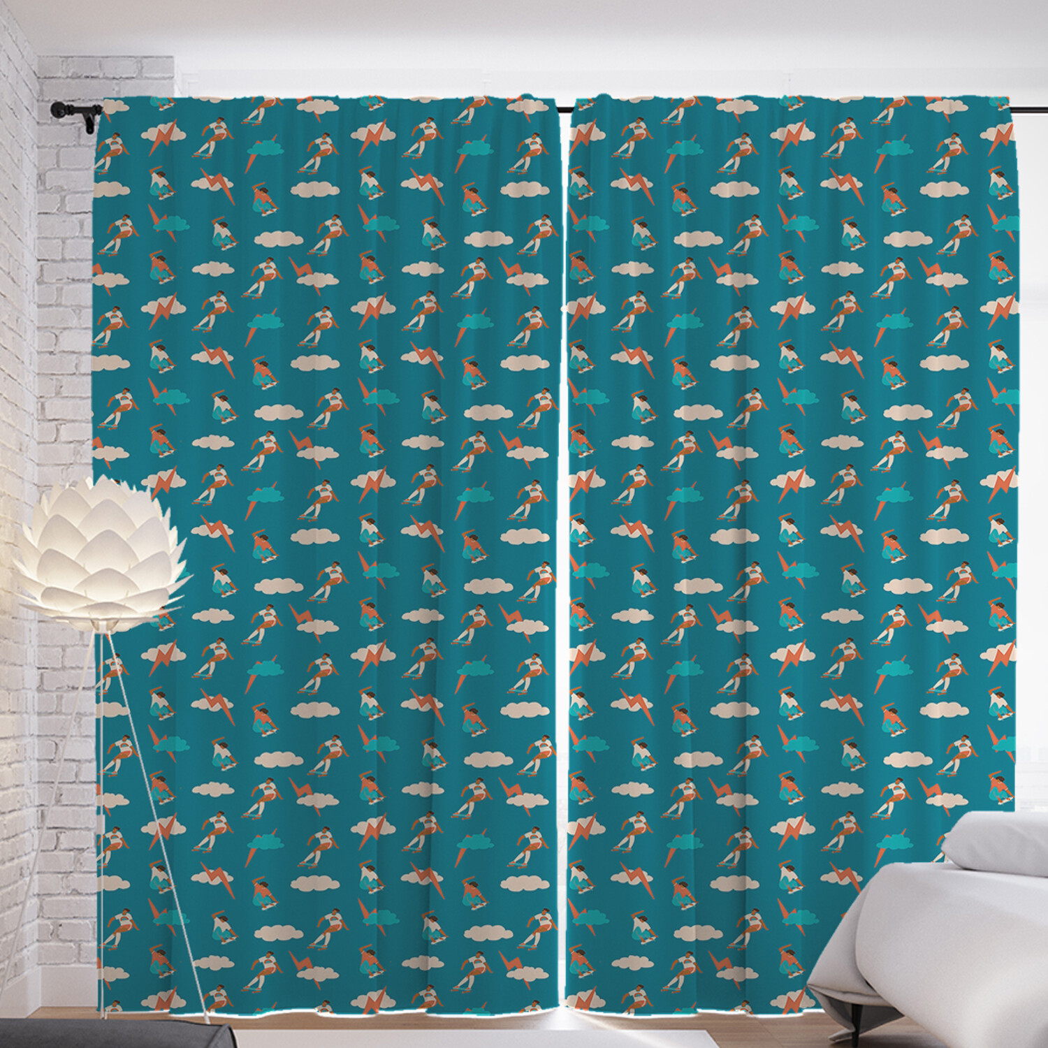 

Шторы с фотопечатью JoyArty "Мальчик делает шаги" из сатена, 290х265 см, Мальчик делает шаги