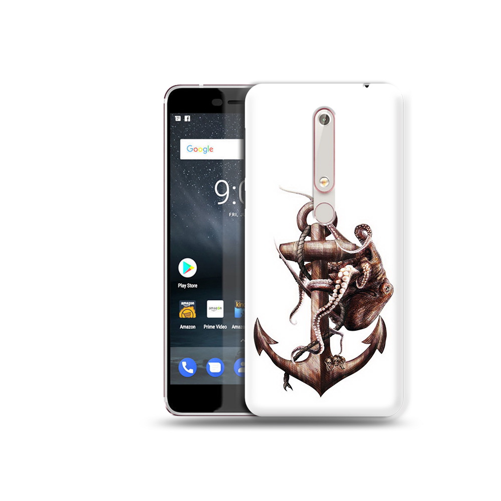 

Чехол MyPads Tocco для Nokia 6 ржавый якорь, Прозрачный, Tocco
