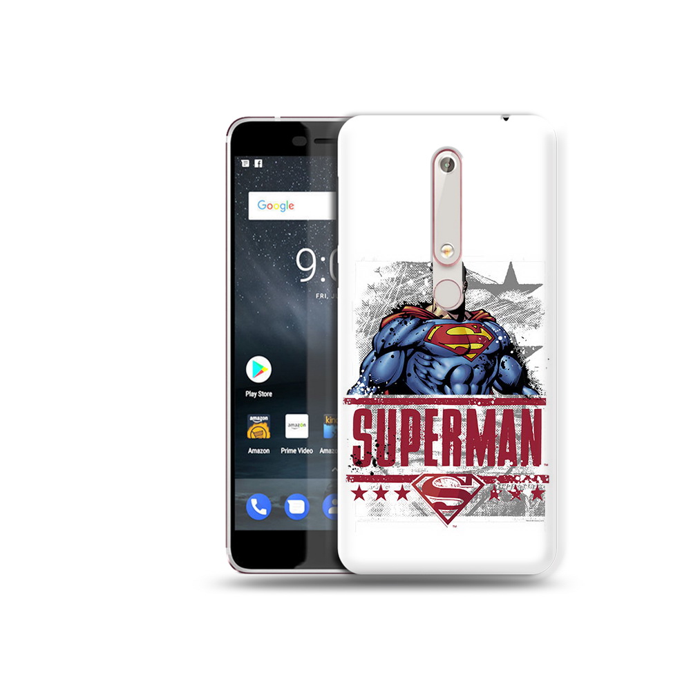 

Чехол MyPads Tocco для Nokia 6 рисунок супермен, Прозрачный, Tocco