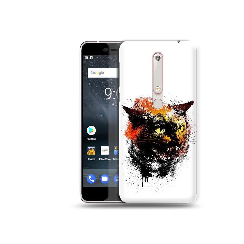 

Чехол MyPads Tocco для Nokia 6 сиамский кот, Прозрачный, Tocco