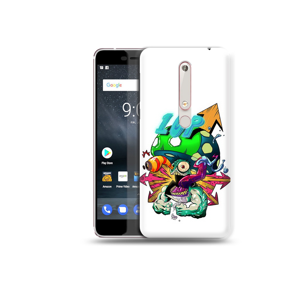 

Чехол MyPads Tocco для Nokia 6 сильный гриб абстракция, Прозрачный, Tocco