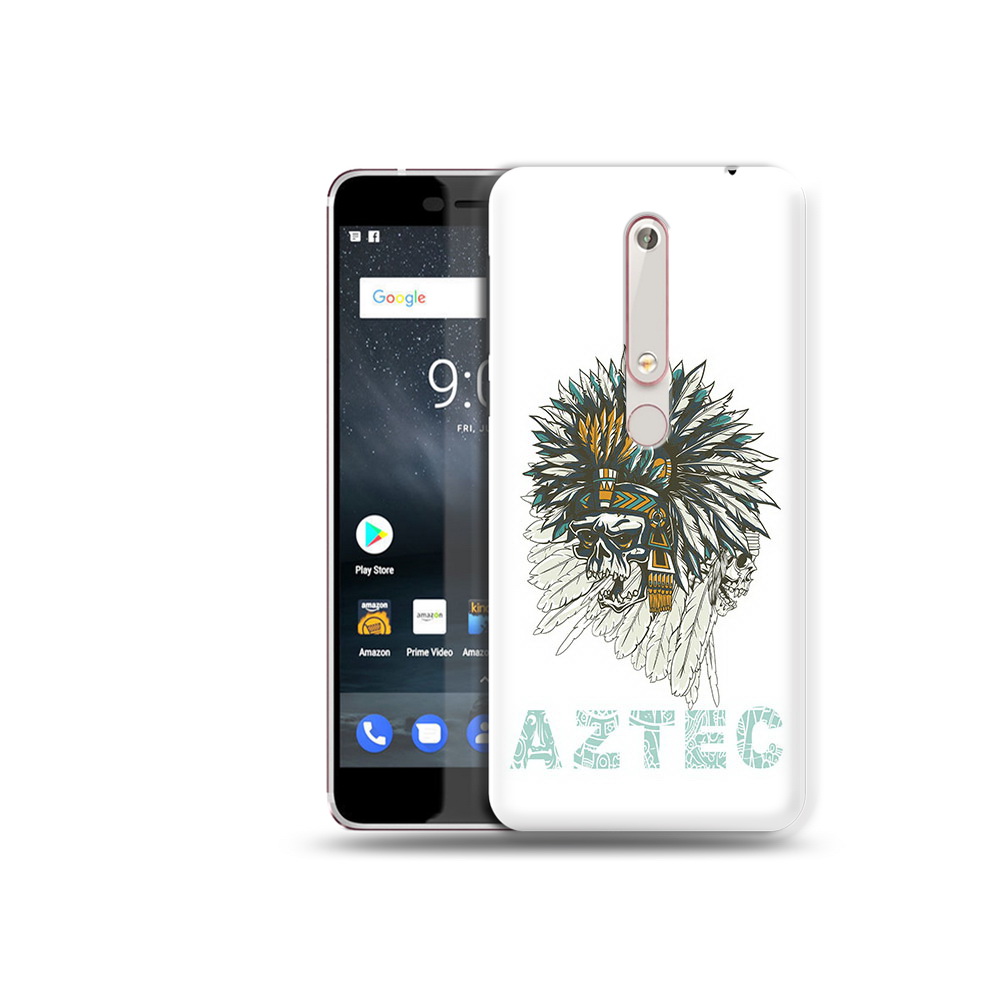 

Чехол MyPads Tocco для Nokia 6 скелет индеец, Прозрачный, Tocco