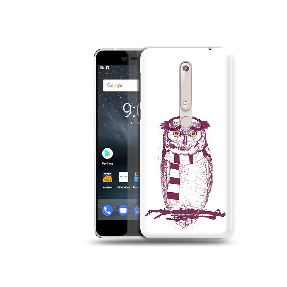 

Чехол MyPads Tocco для Nokia 6 сова-летчик, Прозрачный, Tocco