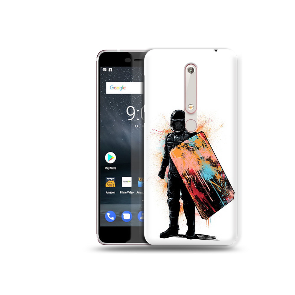 

Чехол MyPads Tocco для Nokia 6 солдат с красочным щитом, Прозрачный, Tocco