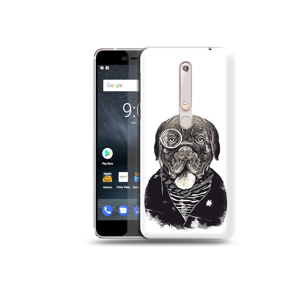 

Чехол MyPads Tocco для Nokia 6 солидный песик, Прозрачный, Tocco