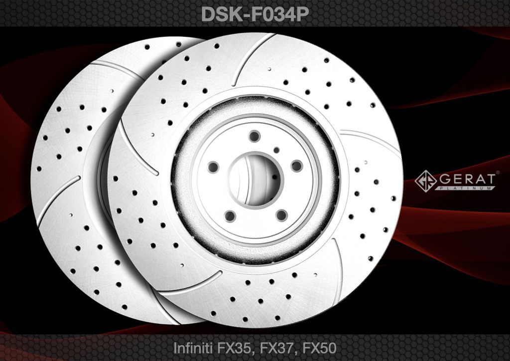 

Тормозной диск Gerat DSK-F034P (передний)Platinum 2шт.