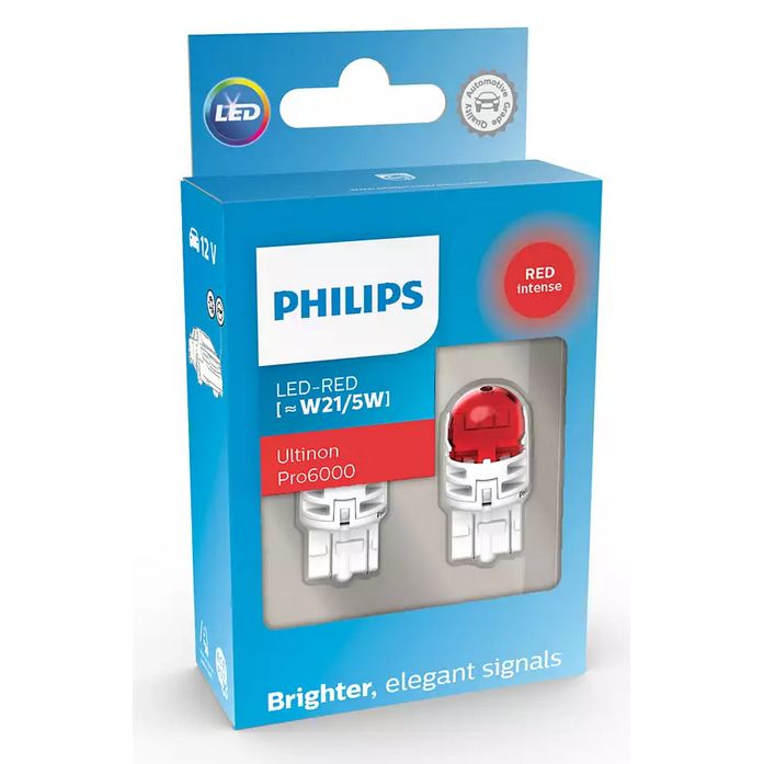 

Лампа P21/5W Led Amber 11499 Au60 12V X2 Philips 11499AU60X2