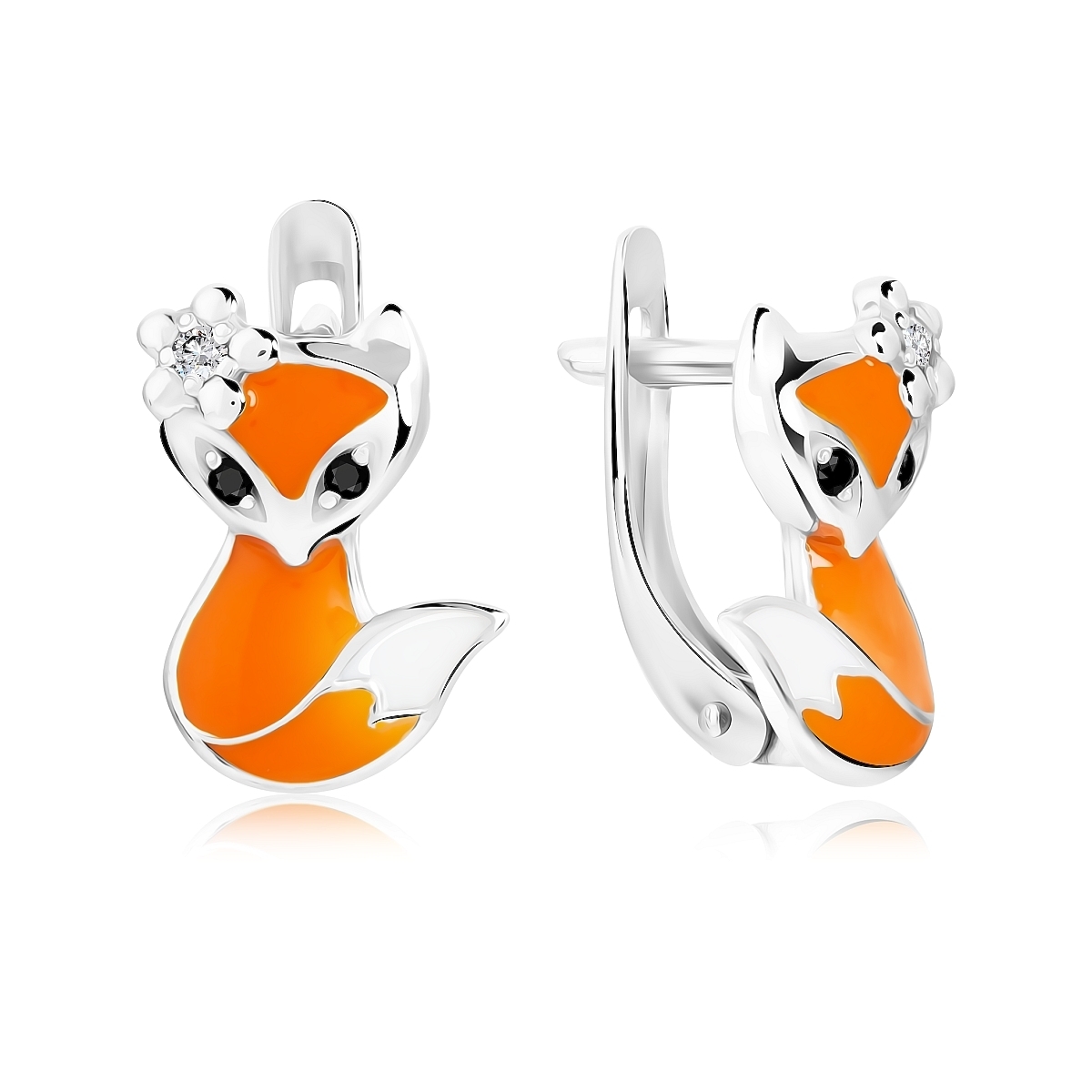 

Серьги из серебра VALTERA 118089, эмаль, 118089