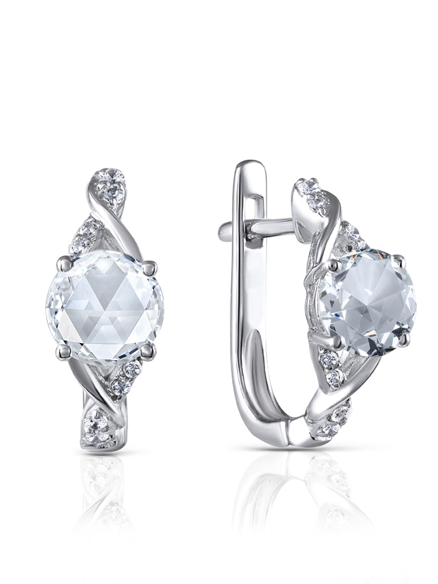 

Серьги из серебра VALTERA 091621, фианит, 091621