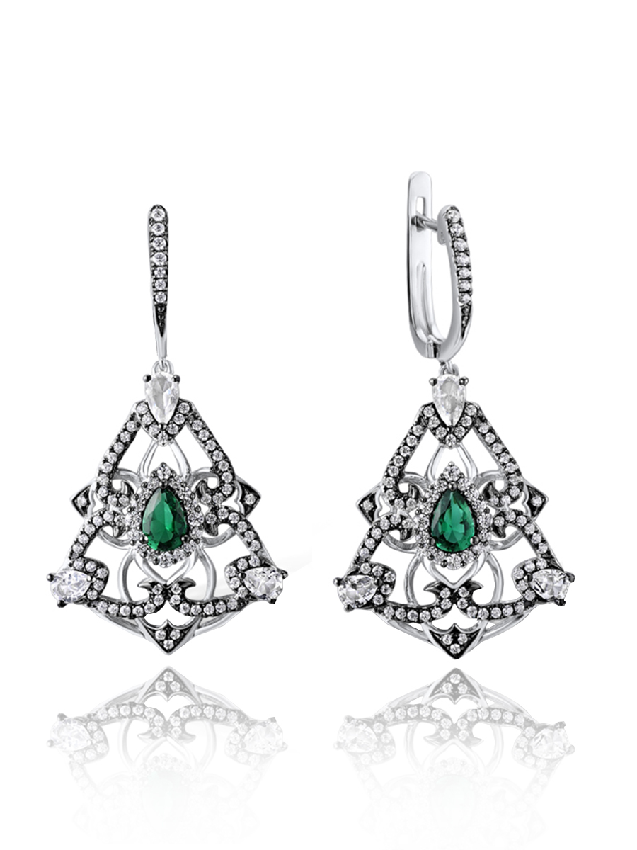 

Серьги из серебра VALTERA 097068, фианит, 097068