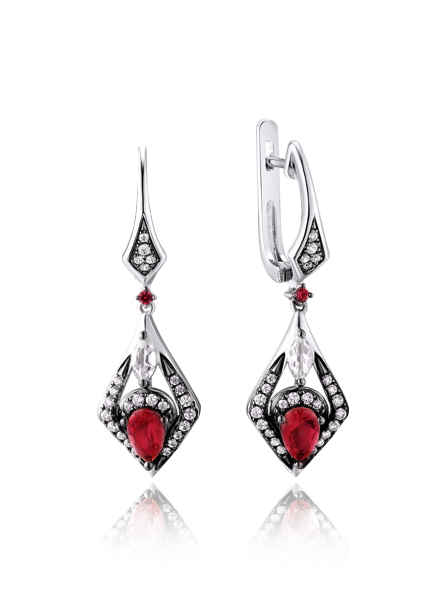

Серьги из серебра VALTERA 097071, фианит, 097071