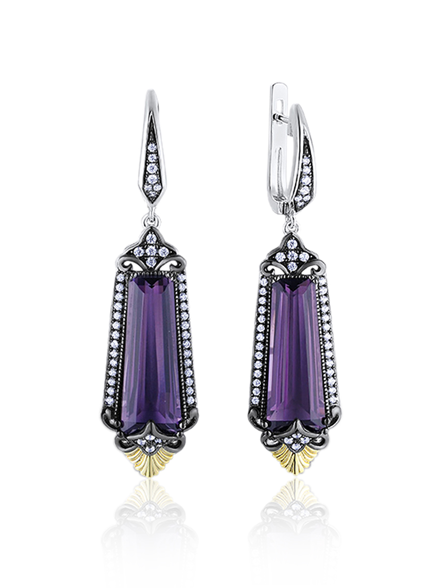 

Серьги из серебра VALTERA 105994, фианит, 105994