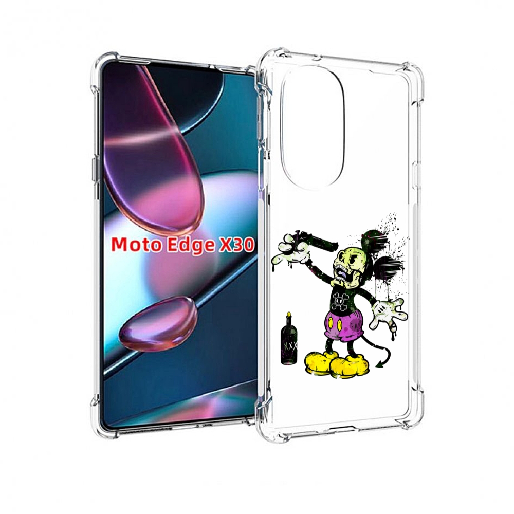 

Чехол MyPads Драг Микки для Motorola Moto Edge X30, Прозрачный, Tocco