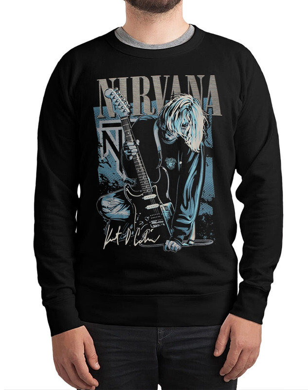 

Свитшот мужской Dream Shirts Нирвана - Курт Кобейн / Nirvana черный 56 RU, Нирвана - Курт Кобейн / Nirvana