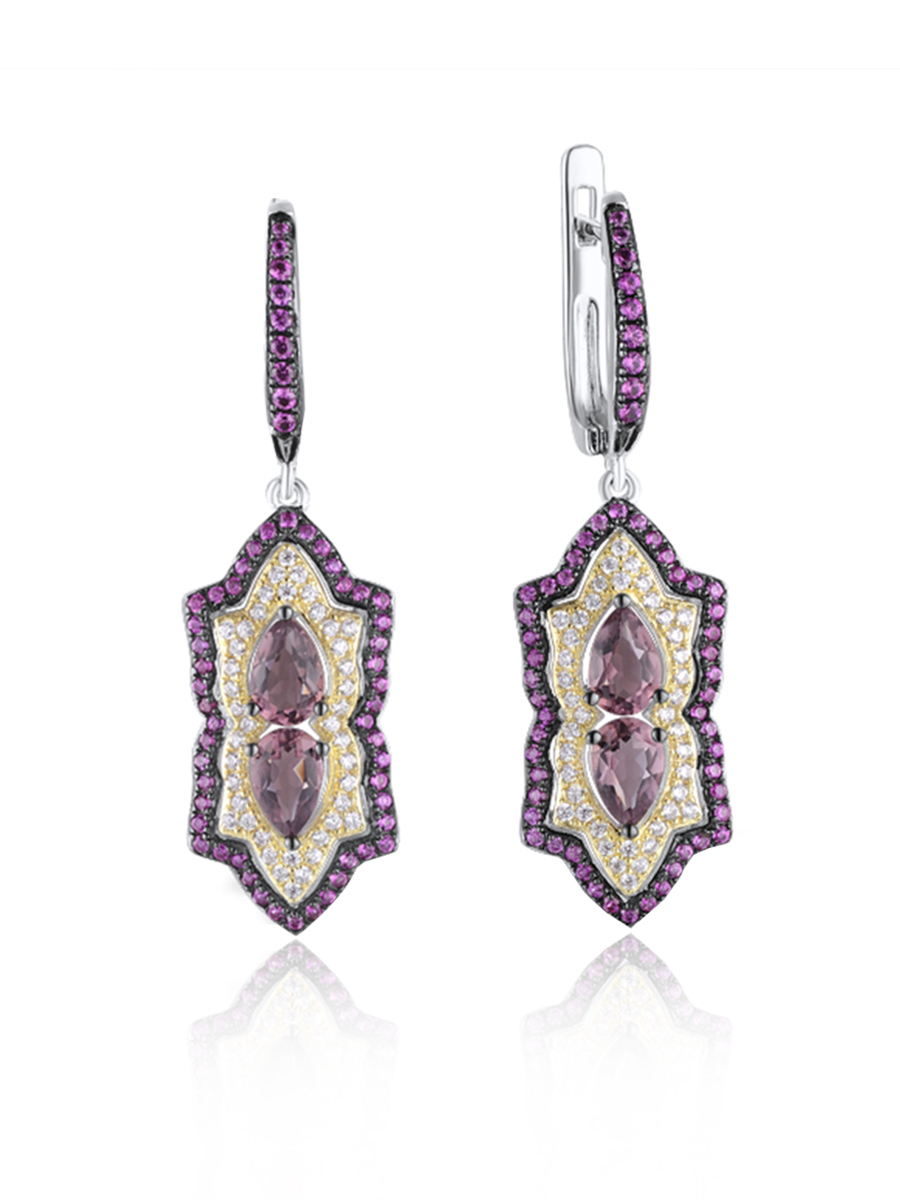 

Серьги из серебра VALTERA 107004, фианит, 107004