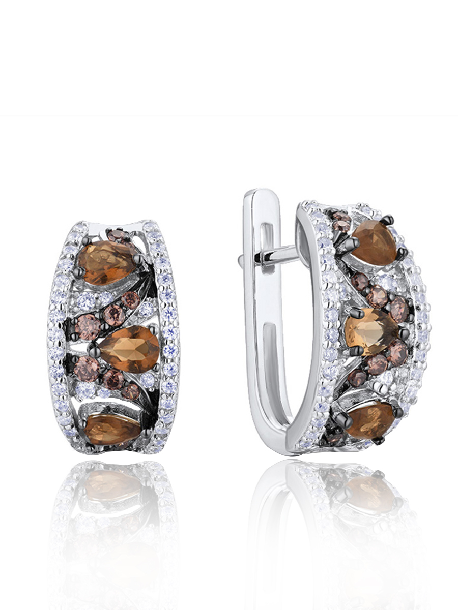 

Серьги из серебра VALTERA 111282, фианит, 111282