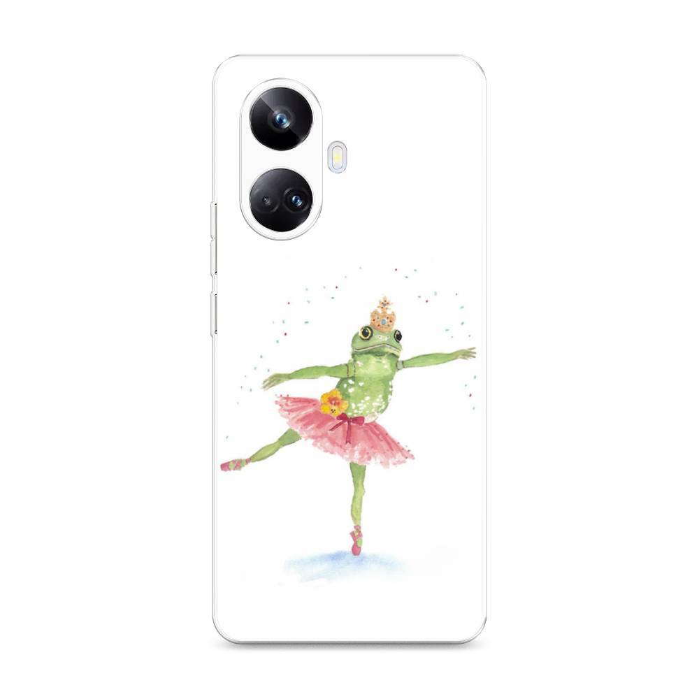 

Чехол на Realme 10 Pro+ "Лягушка-балерина", Зеленый, 2512350-4