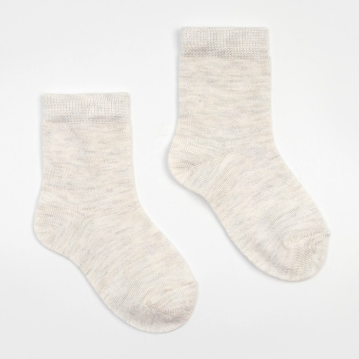 Носки детские, цвет серый, размер 11-12