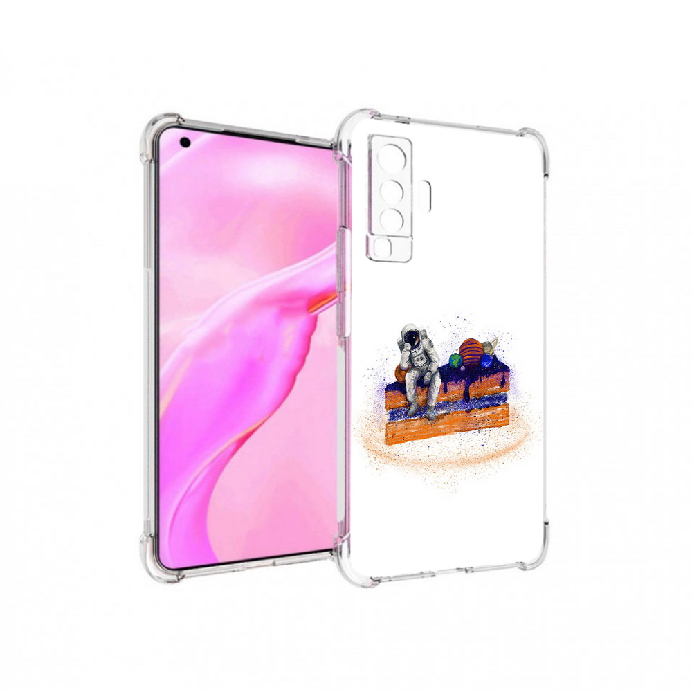 

Чехол MyPads Tocco для Vivo X50 торт с планетами (PT226969.391.648), Прозрачный, Tocco