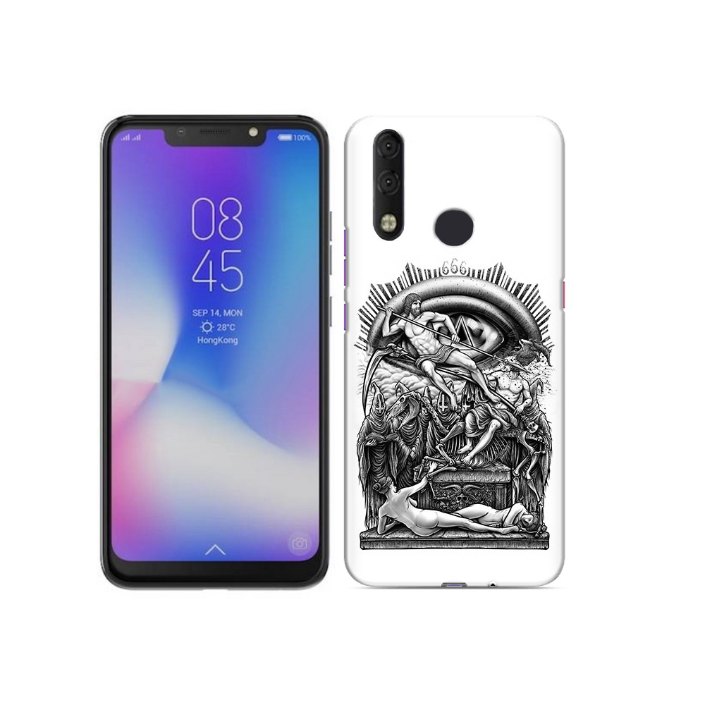 

Чехол MyPads Tocco для Tecno Camon 11 Pro оракул черно белый, Tocco