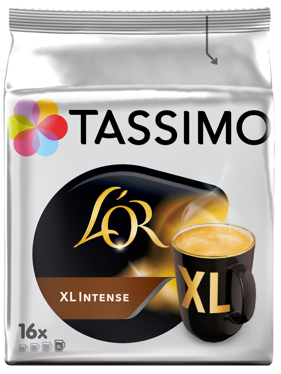Кофе в капсулах Jacobs Tassimo  L’or Xl Intense Т-диски, 16 шт.