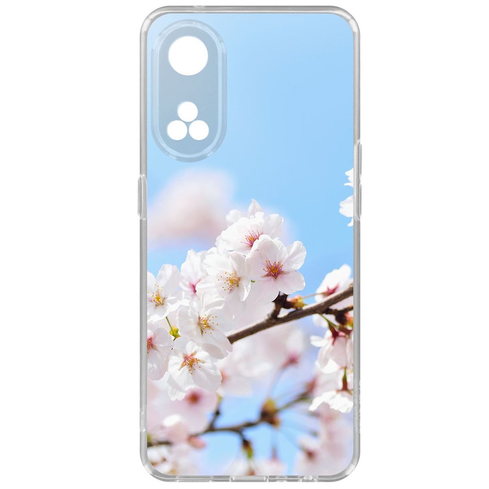 

Чехол-накладка Krutoff Clear Case Цветение для Oppo Reno8T, Прозрачный