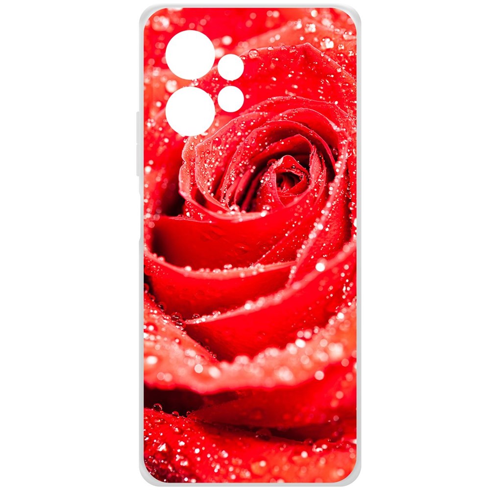 

Чехол-накладка Krutoff Clear Case Роза для Xiaomi Redmi Note 12 4G, Прозрачный